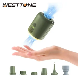 WESTTUNE Tiny Air Pump with Camping Lantern 4.5kPa Air Pump