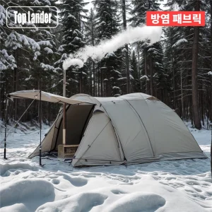 Fireproof 2 Person Winter Tent Waterproof Dome Tent with Stove Jack and Snow Skirt