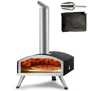 Succebuy 12inch Outdoor Oven Charcoal Fired Portable Stainless Steel Pizza oven