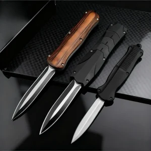 High Quality 3300,A016 D2 Blade Wood Handle